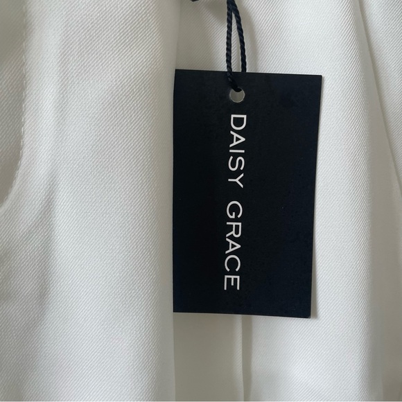 Daisy Grace Wide-Leg Pants - Small - White - Picture 4 of 6